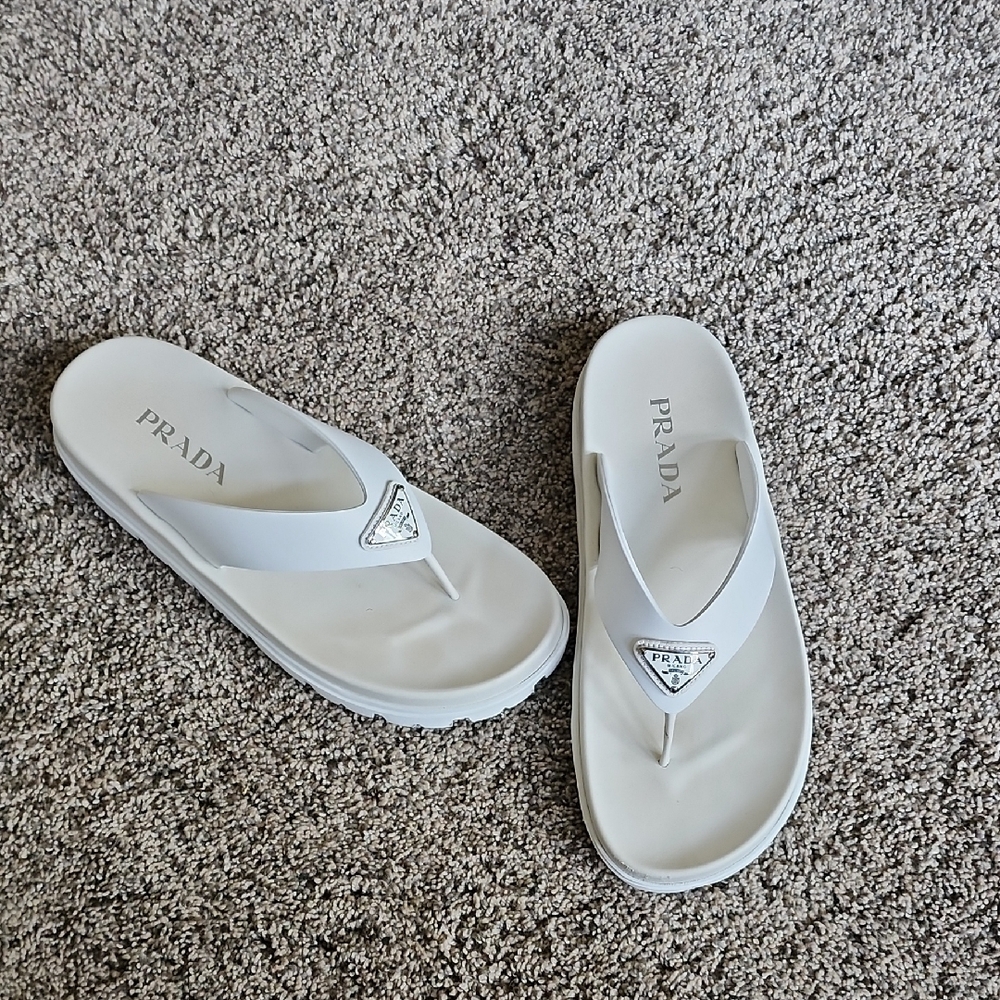 Prada Women's Elegant White Sandals